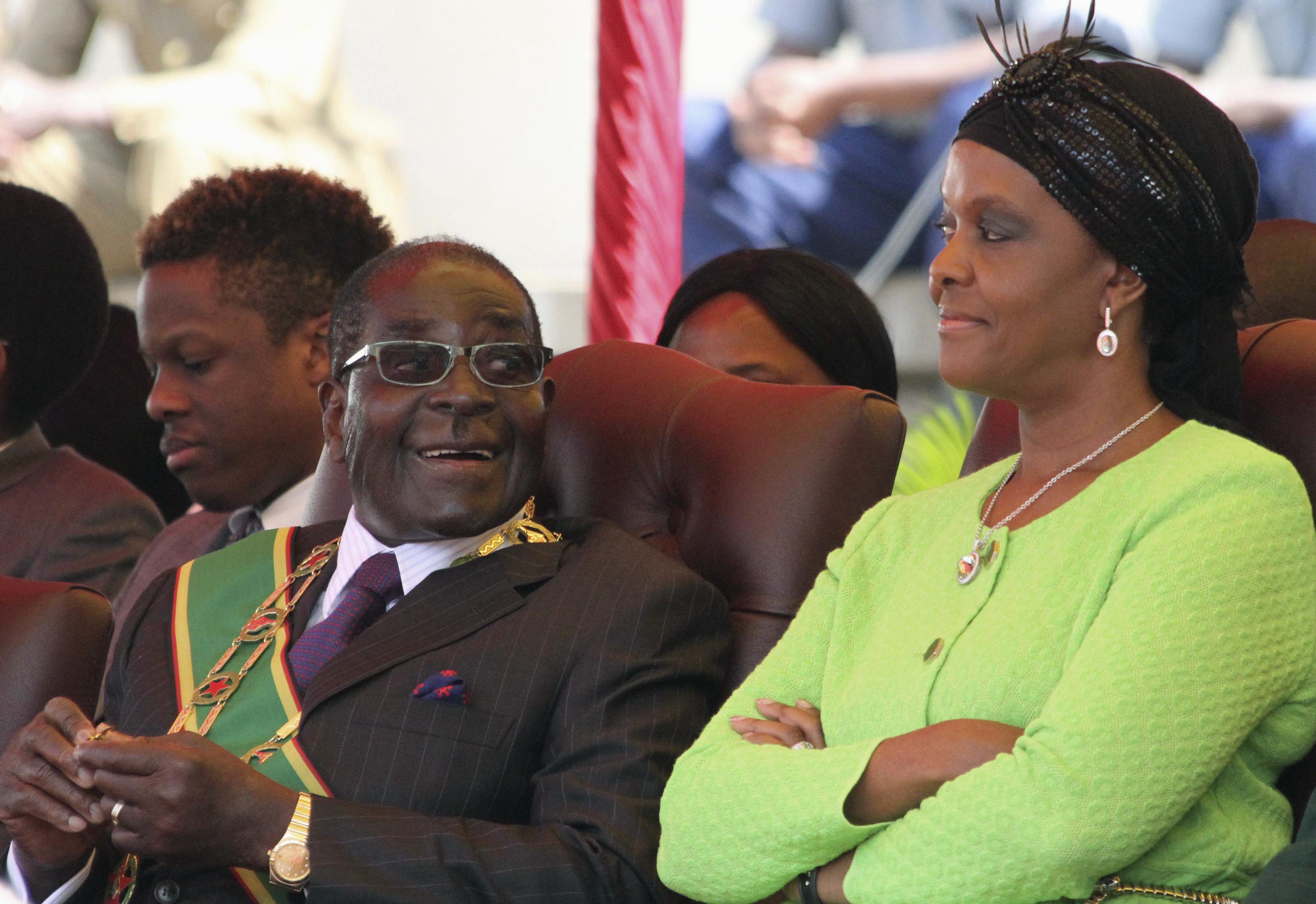 Billedresultat for robert mugabe and grace mugabe