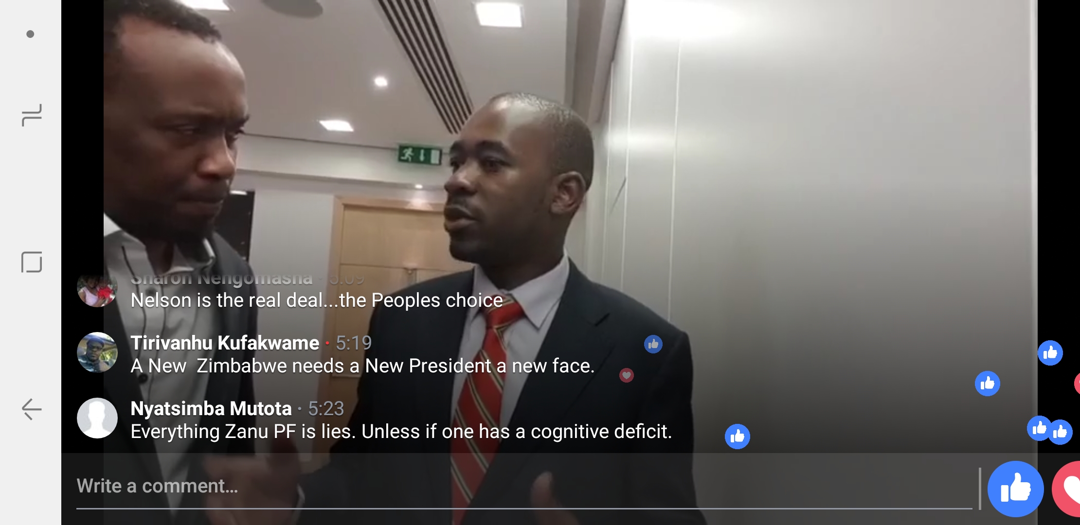 Nelson Chamisa in London interviewed by Simba Chikanza