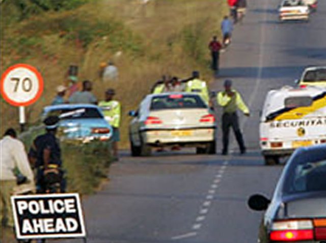police roadblock police roadblock