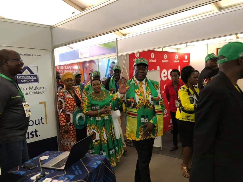 Emmerson Mnangagwa at ZANU PF Conference