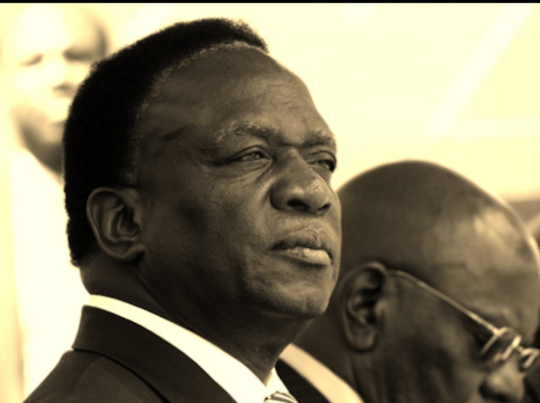 Then later this was - 1987 at the end of the Gukurahundi massacres. Mnangagwa doesn't look happy that the killing is over, as it were.